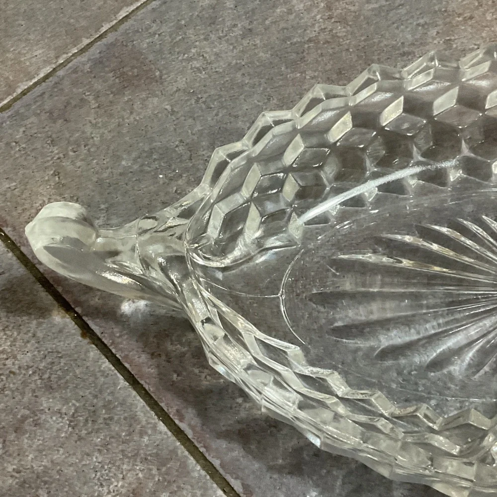 Elegant Clear Glass Serving Tray